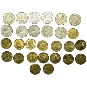 Lot of rare types of 2 zloty nordic gold