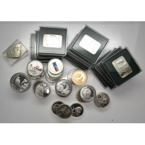 Polish silver coins lot - 58 pieces
