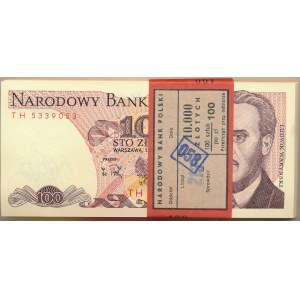 Paczka bankowa 100 złotych 1988 -TH- 100 sztuk 