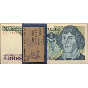 Paczka bankowa 1.000 złotych 1982 -EE- 100 sztuk