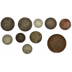 Zestaw monet - Szwajcaria, Watykan i Wenecja 1792-1891
