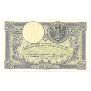500 złotych 1919 S.A - wyjątkowa świeżość drukarska