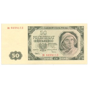 50 złotych 1948 -BG- b.rzadka odmiana 