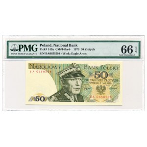 50 złotych 1975 -BA- PMG 66 EPQ