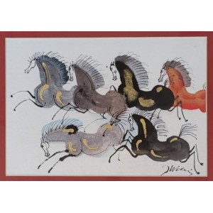 Jozef Wilkoń, Six Beautiful Arabians