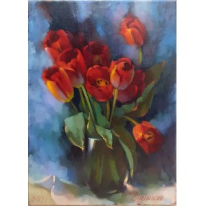 Olena Yemelianova, Tulips, 2022.