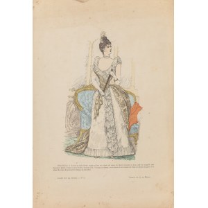 G. de BILLY, XIX/XX W., Projekt sukni balowej, ok. 1900 r.