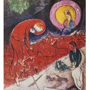 Marc CHAGALL, Russia/France, 19th/20th century. (1887 - 1985), Madonna over the town, 1950.
