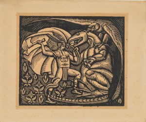 Wladyslaw SKOCZYLAS, Poland, 19th/xx century. (1883 - 1934), Janosik fights the dragon, ca. 1920.