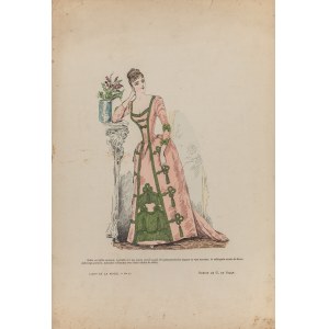 G. de BILLY, Francja, XIX/XX w., Projekt sukni, ok. 1900 r.