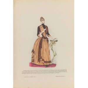 G. de BILLY, Frankreich 19./20. Jahrhundert, Kleiderentwurf, um 1900.