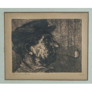 Hermann STRUCK, Niemcy (1876 - 1944), Holenderski rybak palący fajkę, ok.1910 r.