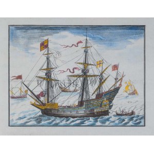 Unbekannter Künstler, Armada, 18. Jahrhundert.