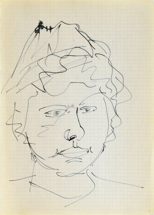 Jerzy PANEK (1918-2001), Głowa młodej kobiety w nakryciu, 1963