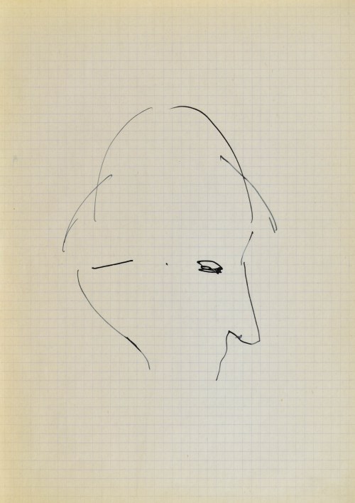 Jerzy PANEK (1918-2001), Głowa ukazana z prawego profilu, 1963