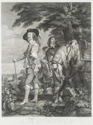 Robert STRANGE, Anglia, XVIII w. (1721 - 1792), Portret Karola I, króla Anglii