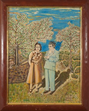 Zygmunt PŁACHTA, Autoportret z żoną