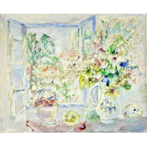 Henryk KRYCH (1905 - 1980), Still life against a window background