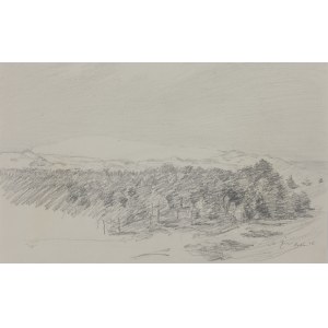 Stanislaw ŻURAWSKI (1889 - 1976), Landscape from Leba, 1948.