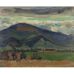Artist unrecognized, Poland, early 20th century, Landscape from Podhale, ca. 1910.