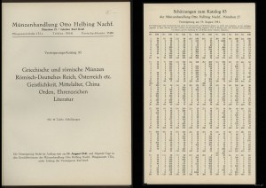 Otto Helbing Nachf., Auktions-Katalog 83 - Griechische und römische Münzen, Römisch-Deutsches Reich, Österreich etc.Geis...