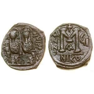 Byzantium, follis, 6th year of reign (570-571), Nicomedia