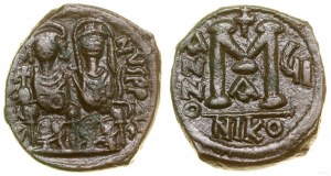 Bizancjum, follis, 6 rok panowania (570-571), Nikomedia