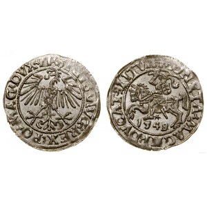 Polen, litauischer Halbpfennig, 1549/8, Vilnius