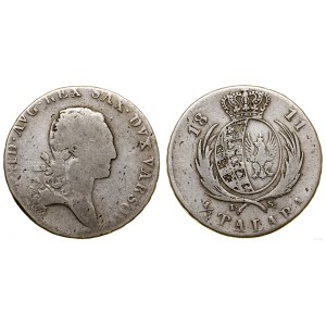 Polen, 1/3 Taler (zwei Zloty), 1811 IS, Warschau