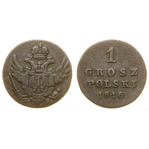 Polska, 1 grosz polski, 1816 IB, Warszawa
