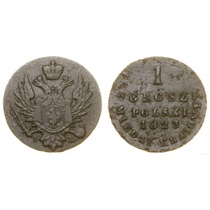 Poland, Polish penny made of domestic copper, 1823, Warsaw
