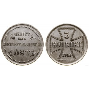 Polska, 3 kopiejki, 1916 A, Berlin