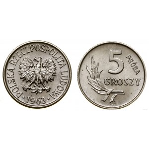Polska, 5 groszy, 1963, Warszawa