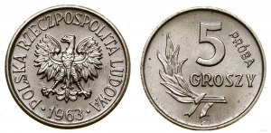 Polska, 5 groszy, 1963, Warszawa