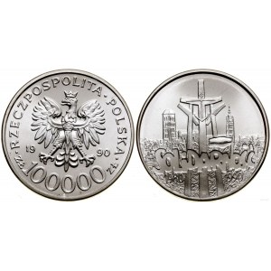 Polska, 100.000 złotych, 1990, USA