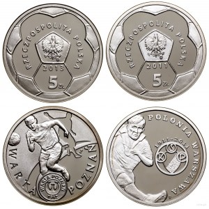 Polska, zestaw 2 x 5 złotych, Warszawa