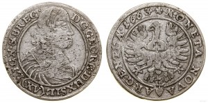 Śląsk, 15 krajcarów, 1663, Brzeg