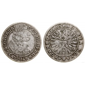 Schlesien, 15 krajcars, 1663, Brzeg