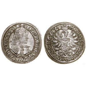 Schlesien, 6 krajcars, 1674 SP, Olesnica