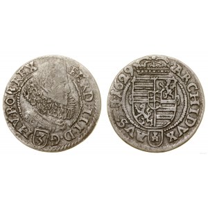 Silesia, 3 krajcary, 1629 PH, Klodzko