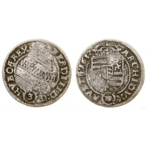 Schlesien, 3 krajcary, 1637 HR, Kłodzko