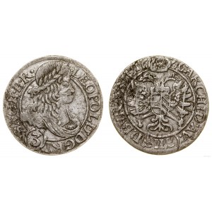 Śląsk, 3 krajcary, 1666 SHS, Wrocław