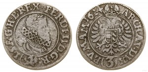 Austria, 3 krajcary, 1624, Praga