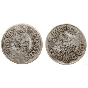 Austria, 3 krajcars, 1624, Vienna