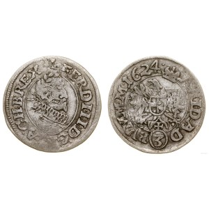 Austria, 3 krajcary, 1624, Wiedeń