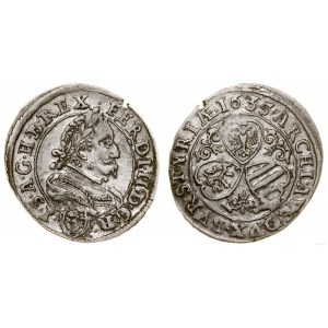 Austria, 3 krajcary, 1635, Graz