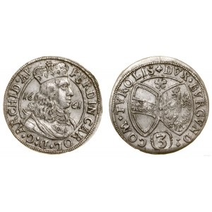 Österreich, 3 krajcars, 1661, Hall