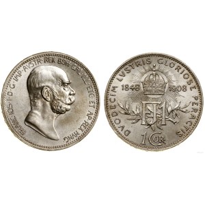 Austria, 1 korona, 1908, Wiedeń