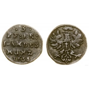 Deutschland, 3 fenigs, 1658, Berlin