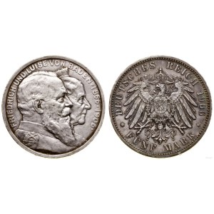 Germany, 5 marks, 1906, Karlsruhe